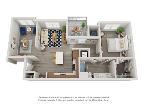 A5 - 1 Bed 1 Bath - 938 sqft